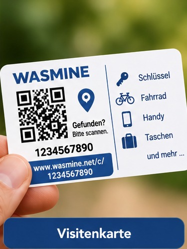 Karte für den Geldbeutel